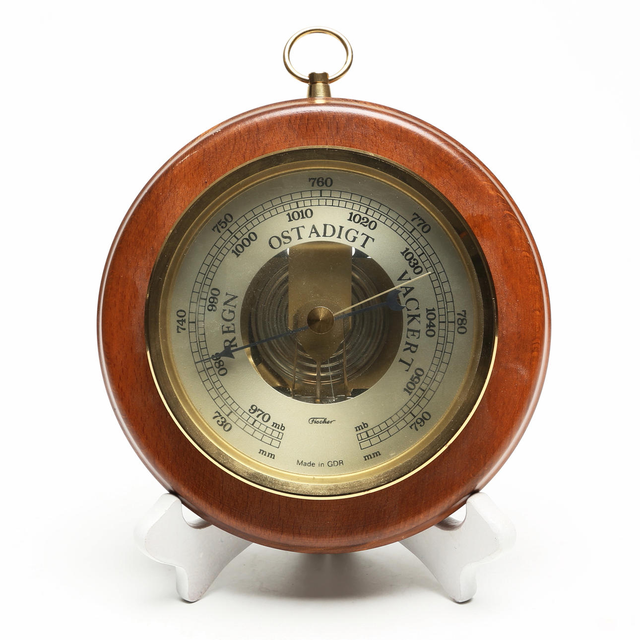 WALL BAROMETER, wood/glass.
