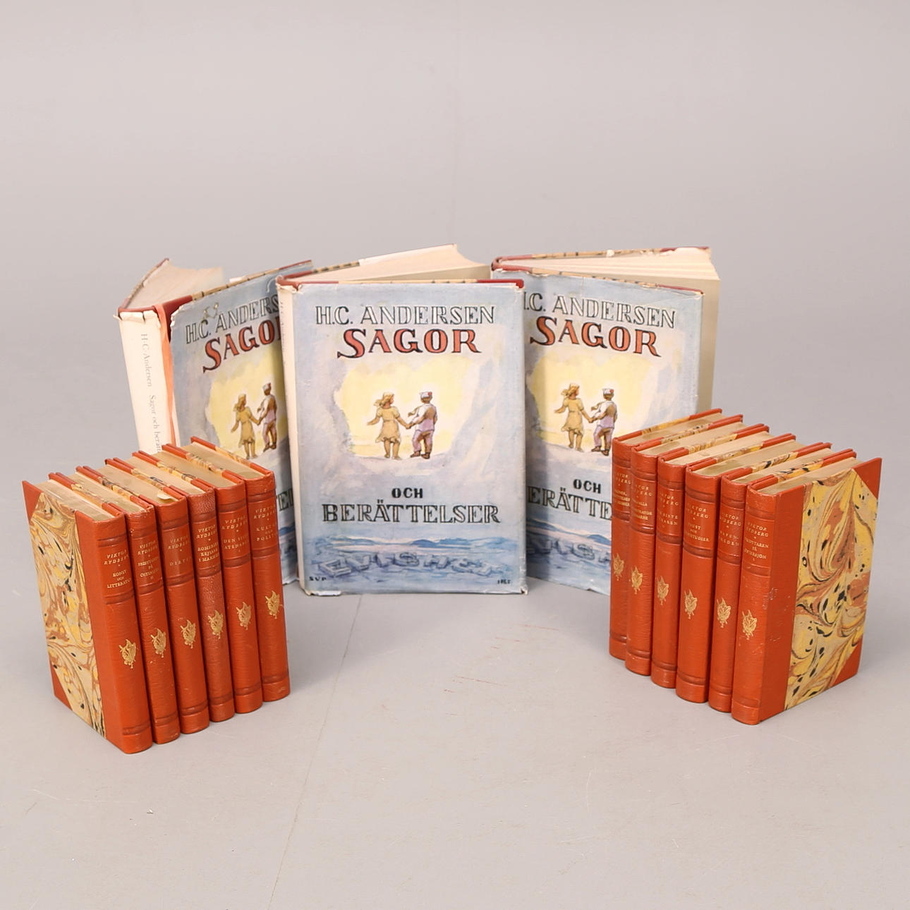 HC ANDERSEN, Sagor och berättelser I-III, 3 band, VIKTOR RYDBERG 12 band.