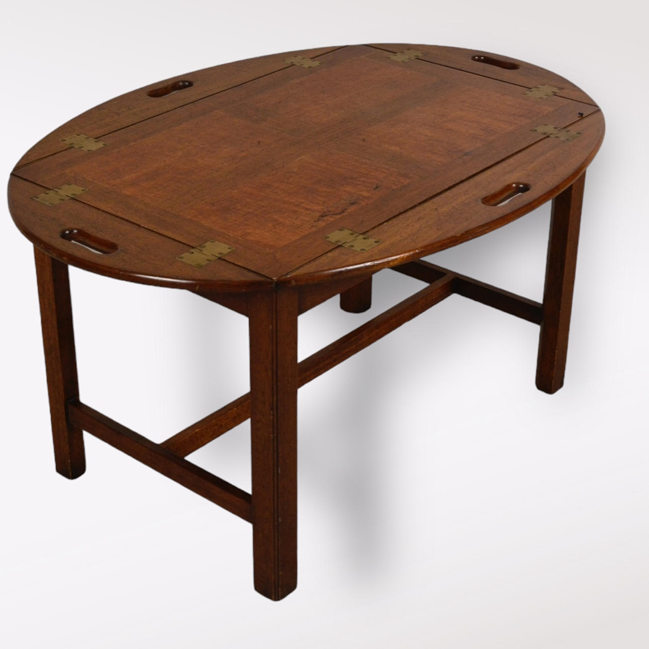 A butlers tray coffee table, 20th century.