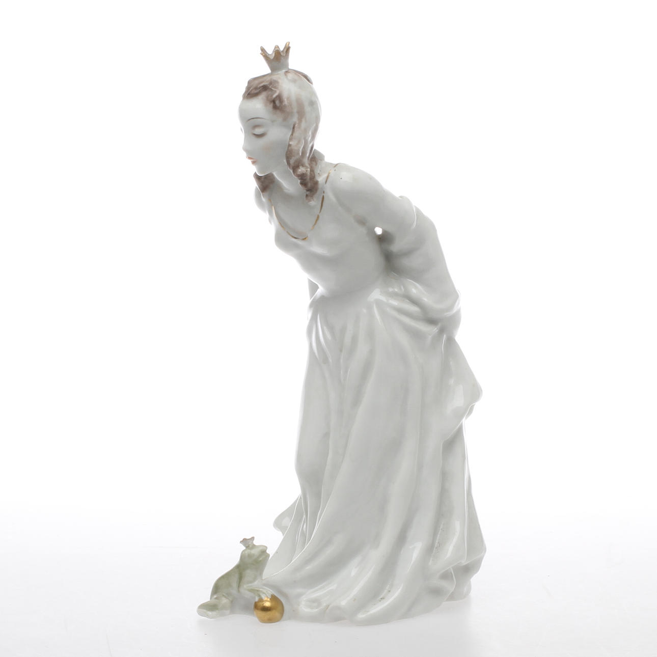 FIGURIN, porslin, Prinsessa och groda, L. F. Gronau, 1793/1.