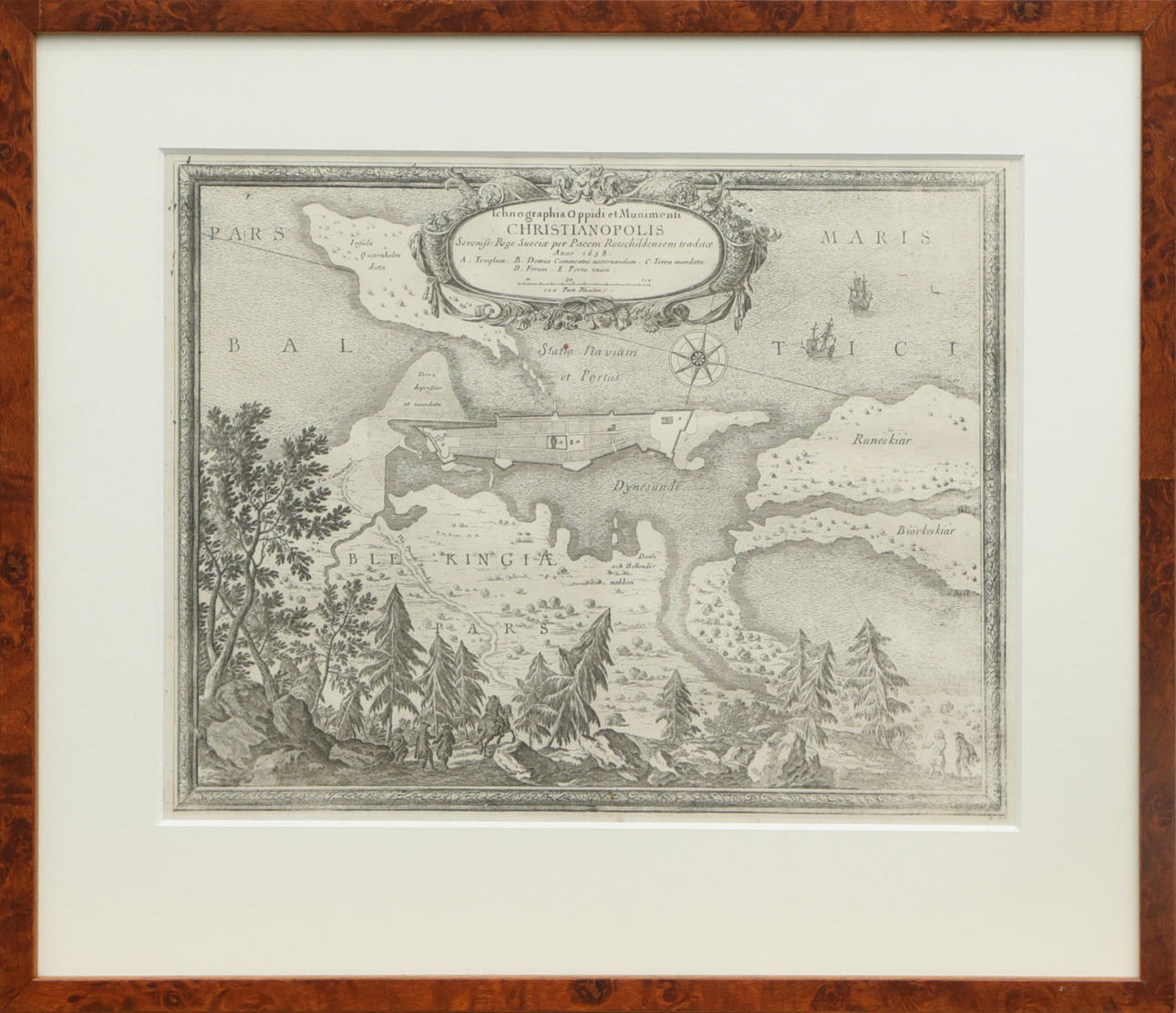 KARTA, Kristianopel, 1658.