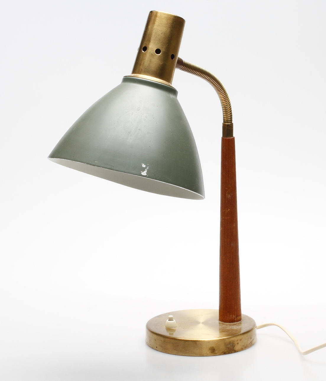 BORDSLAMPA, metall, omkring 1900-talets mitt.