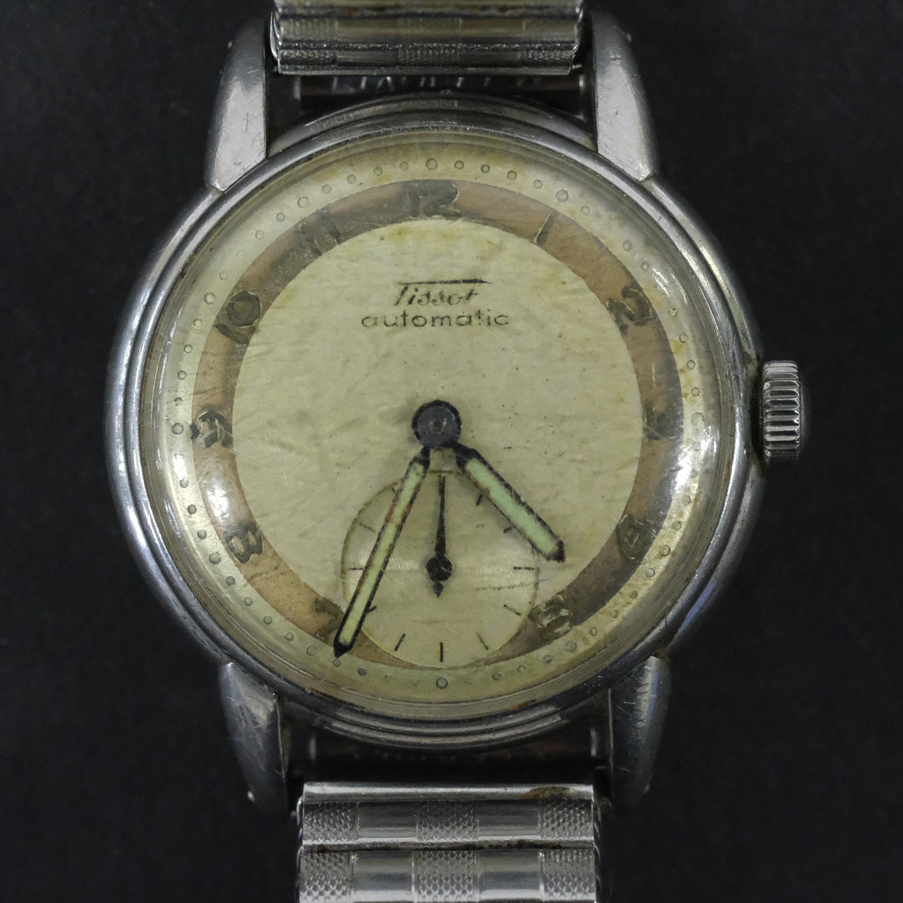 TISSUS. MEN'S WRISTWATCHES. AUTOMATICALLY.