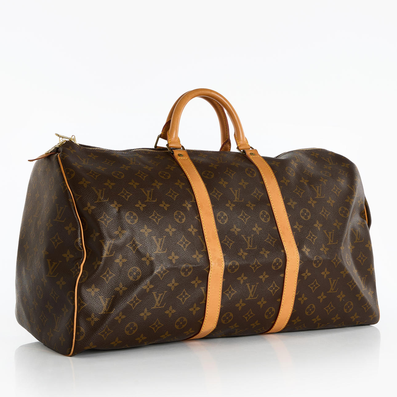 LOUIS VUITTON. Bag/Weekendbag, “Keepall 55", Monogram Canvas.