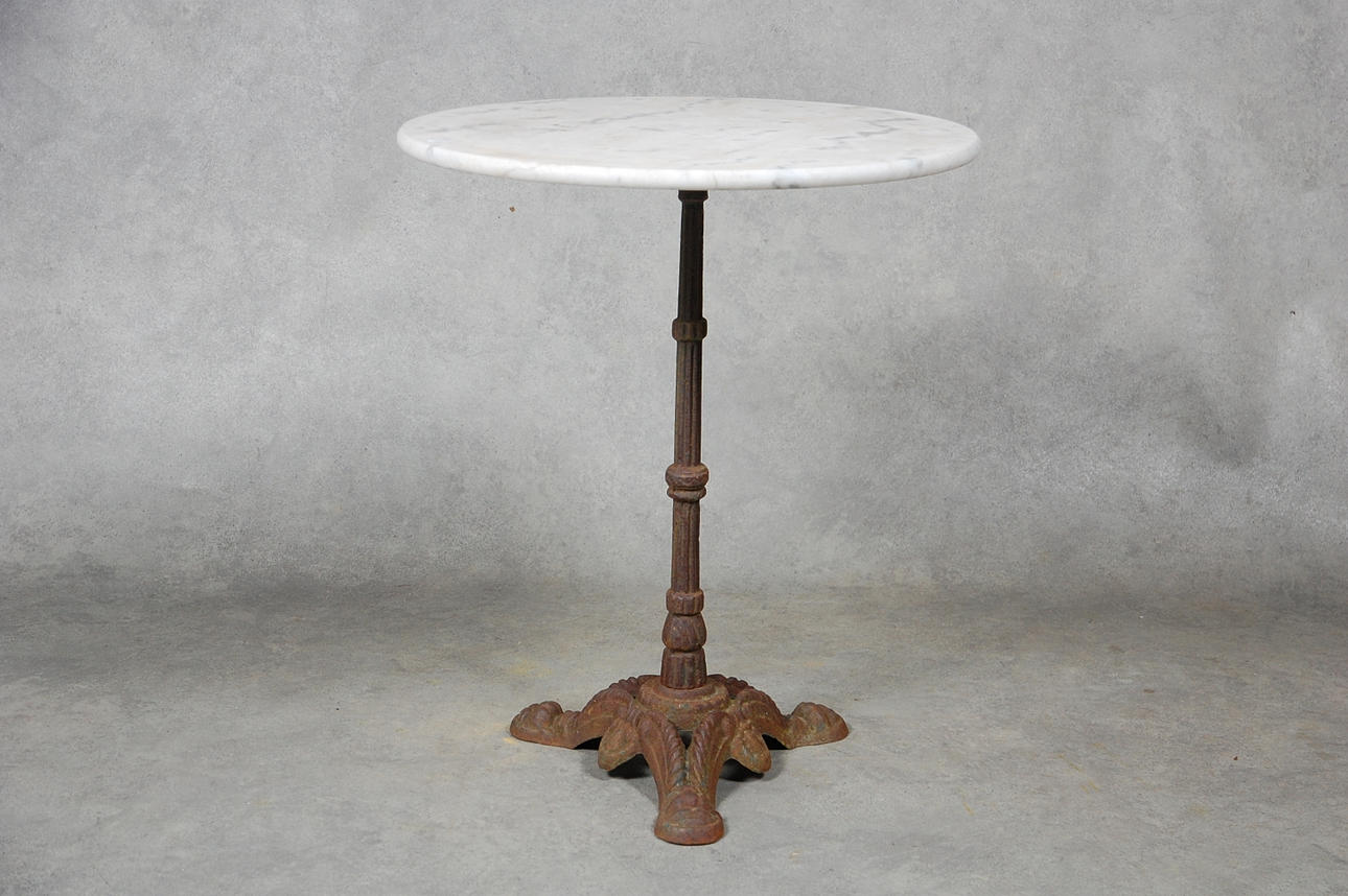 CAFÉBORD gjutjärn med stenskiva.