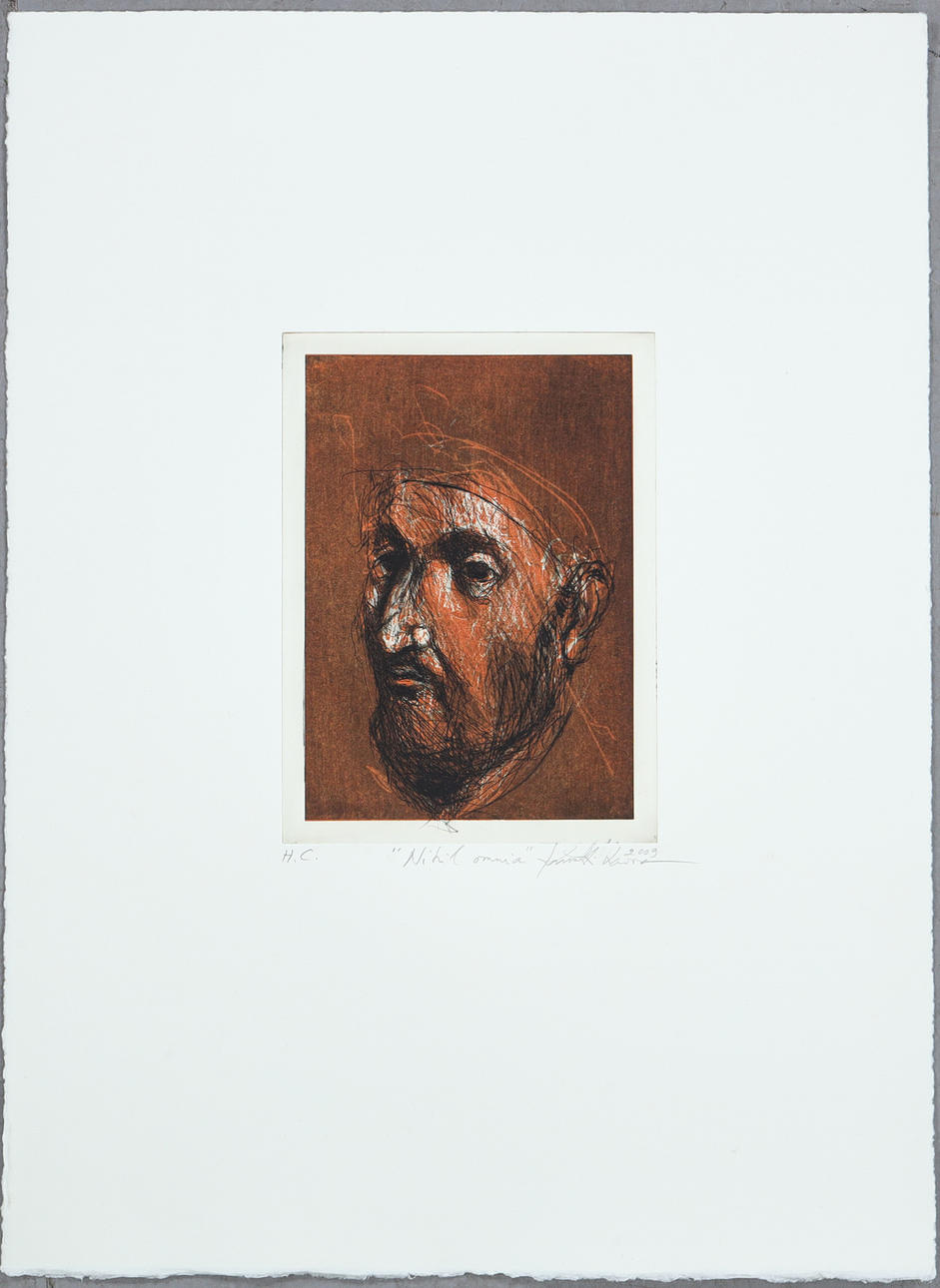 KUUTTI LAVONEN. "Nihil omnia", etsning, oramat blad.