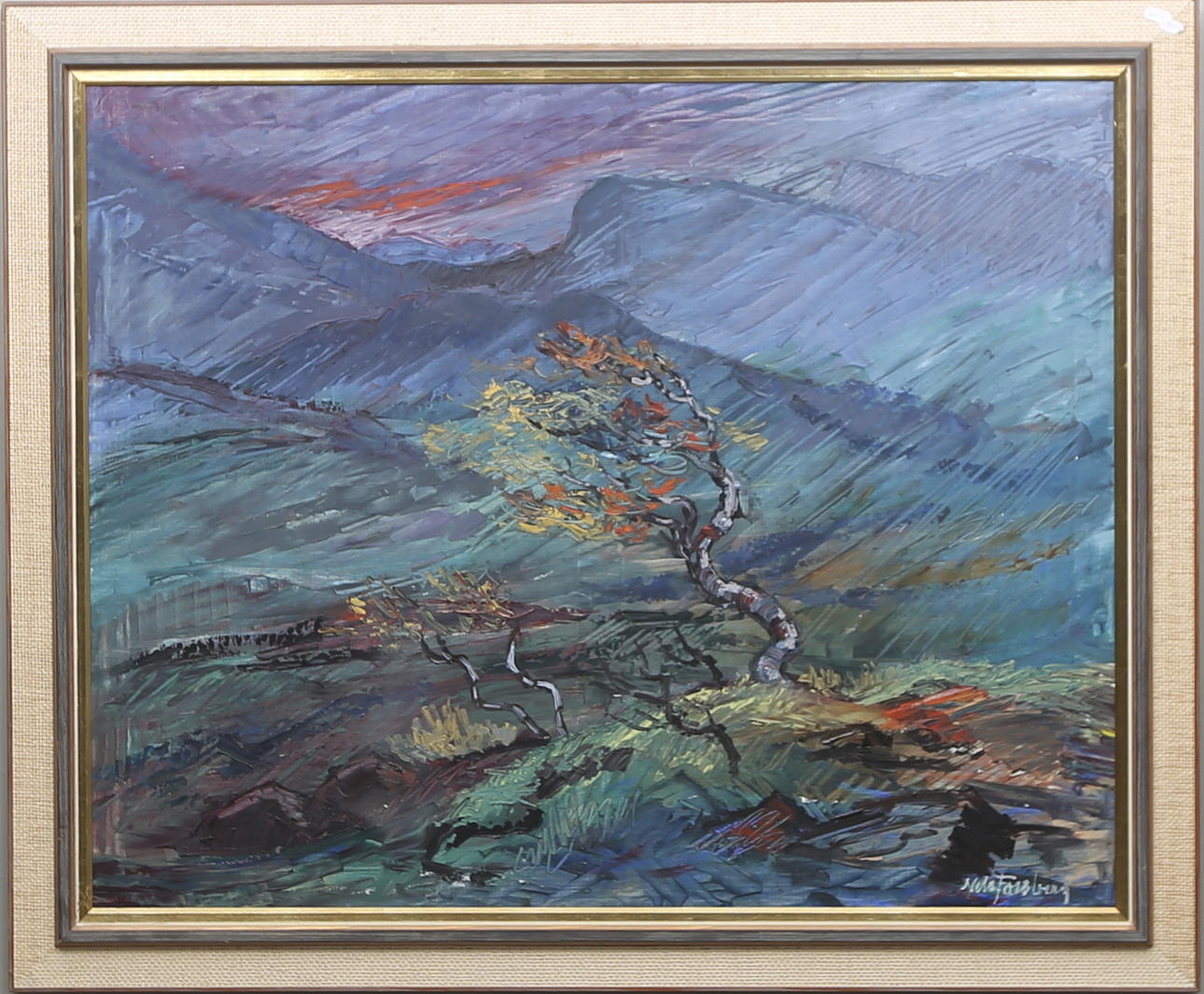 NILS FORSBERG. Olja på duk, signerad.