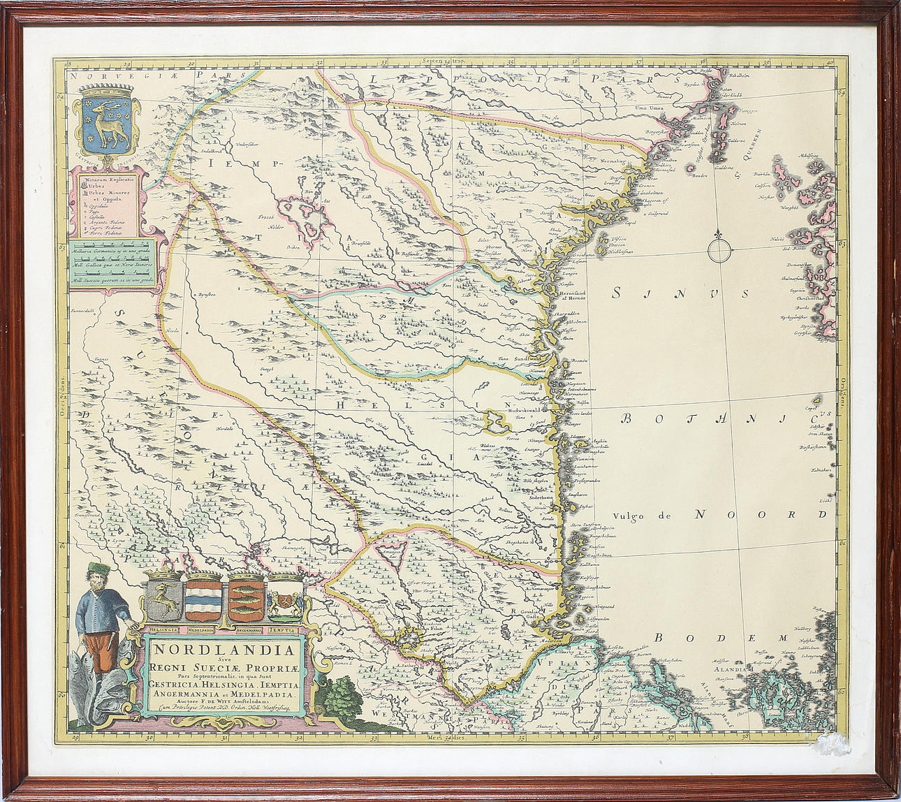 KARTA, litografi, "Nordlandia", 1900-tal.