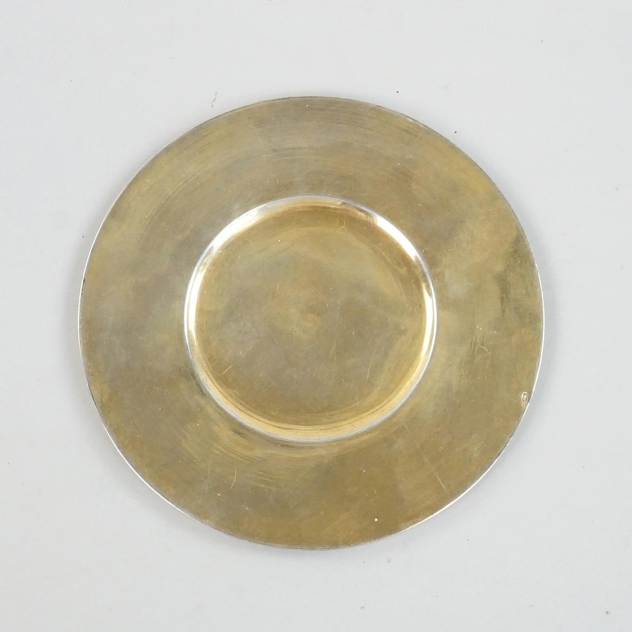 OBLATFAT, förgyllt silver, 1800-tal.