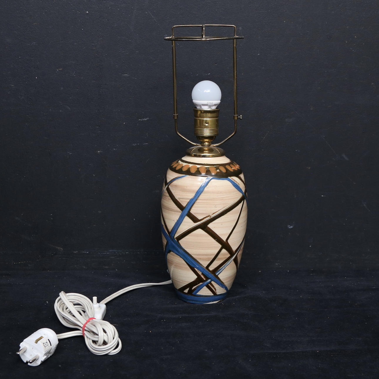 HERMAN KÄHLER, bordlampe, keramik.