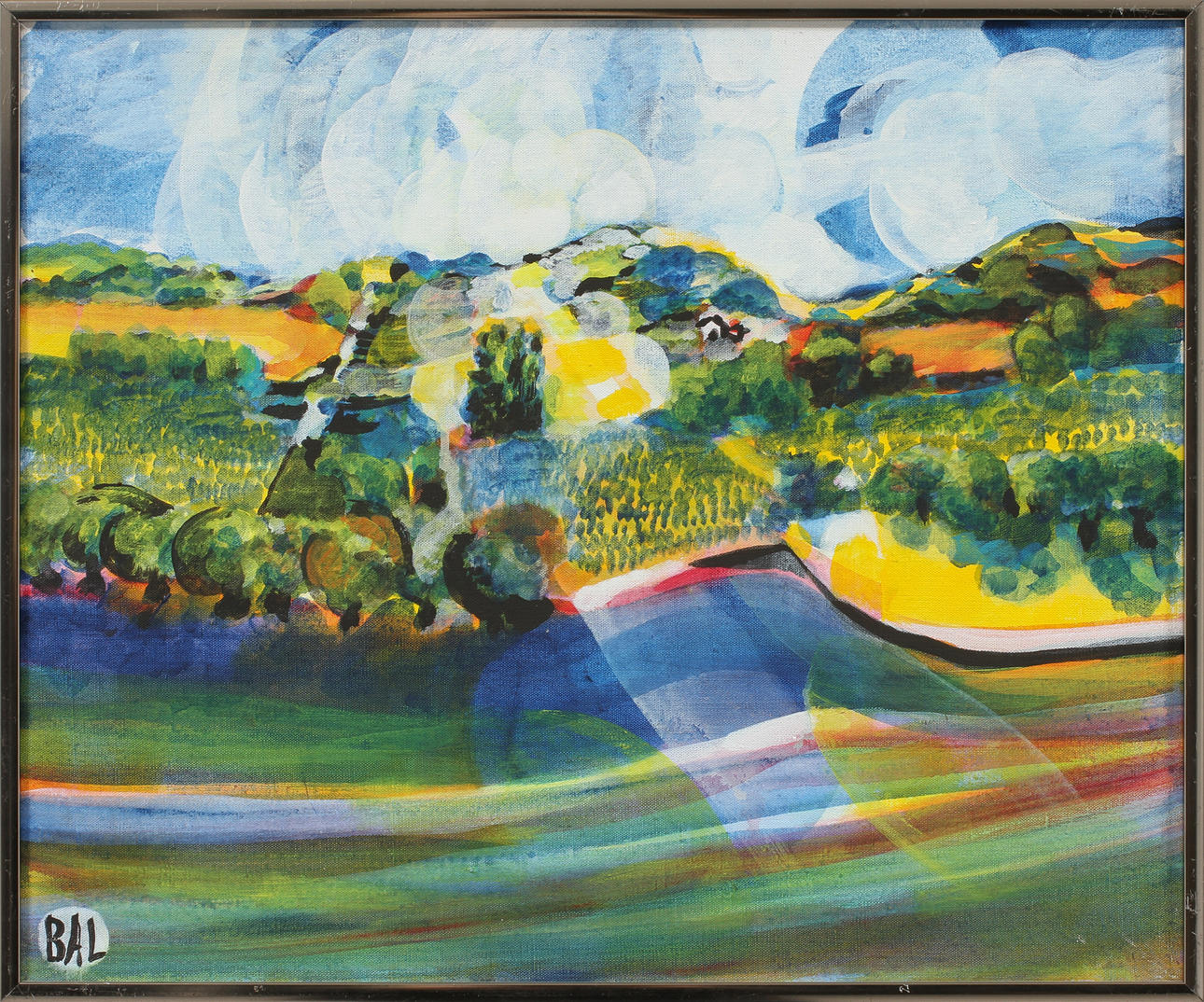 BENGT ARNE LINDEROS. Landskap, olja på duk, signerad BAL.
