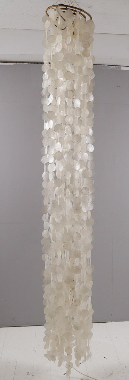 Große Muschellampe/Perlmutt Lampe der 90er Jahre.