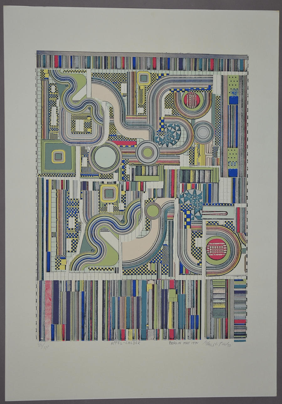 EDUARDO PAOLOZZI. APPEL CALDER BERLIN MAJ 1975.