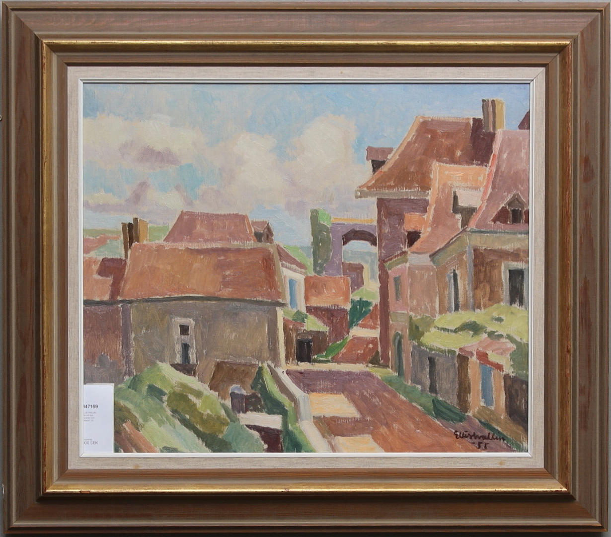 ELLIS WALLIN. Olja på duk, signerad och daterad -55.