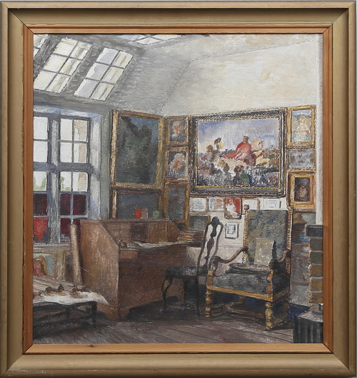 HARALD MOLTKE. Oil on canvas, signed and dated 1948.
