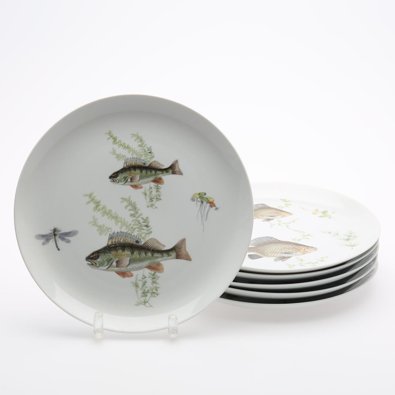 TALLRIKAR 6 st Upsala Ekeby / Karlskrona.