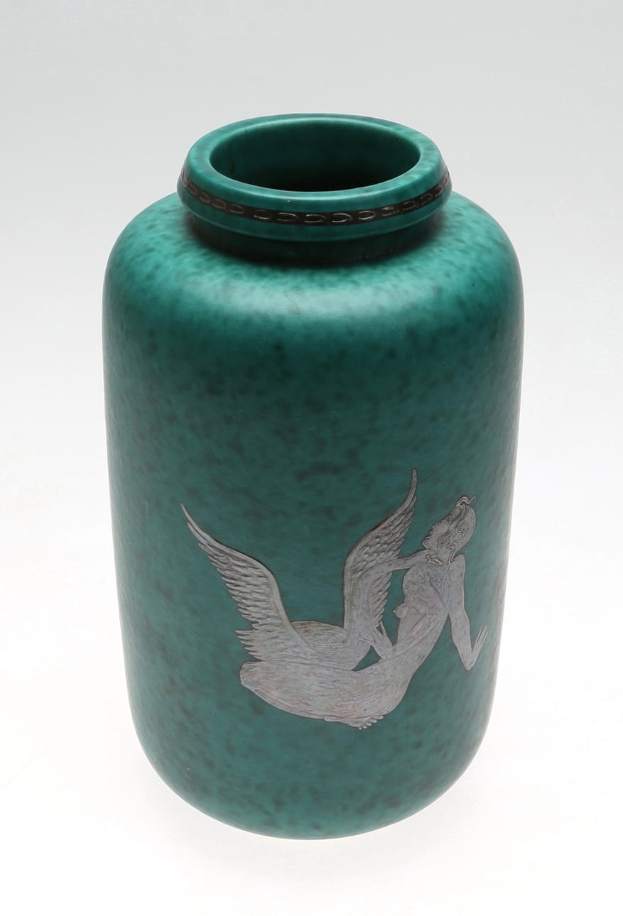 VAS, keramik, "Argenta", modell 1076, Wilhelm Kåge, Gustavsberg, 1900-talets mitt.