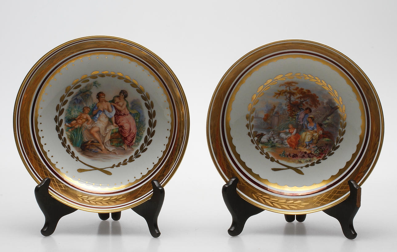 SKÅLFAT, 2 st, porslin, Royal Copenhagen, Danmark.