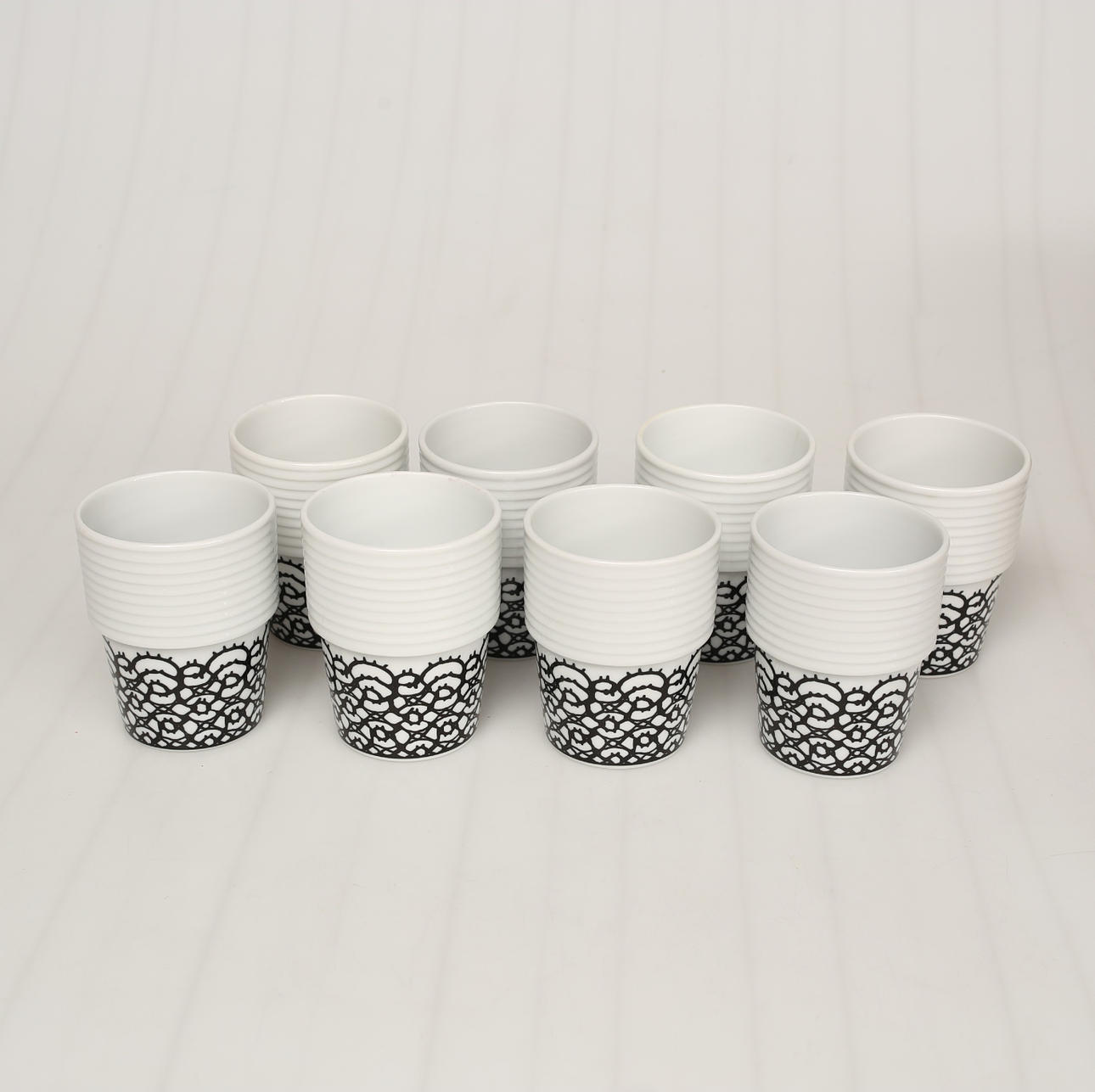 FILIPPA K, kaffemuggar, 8 st., Rörstrand.