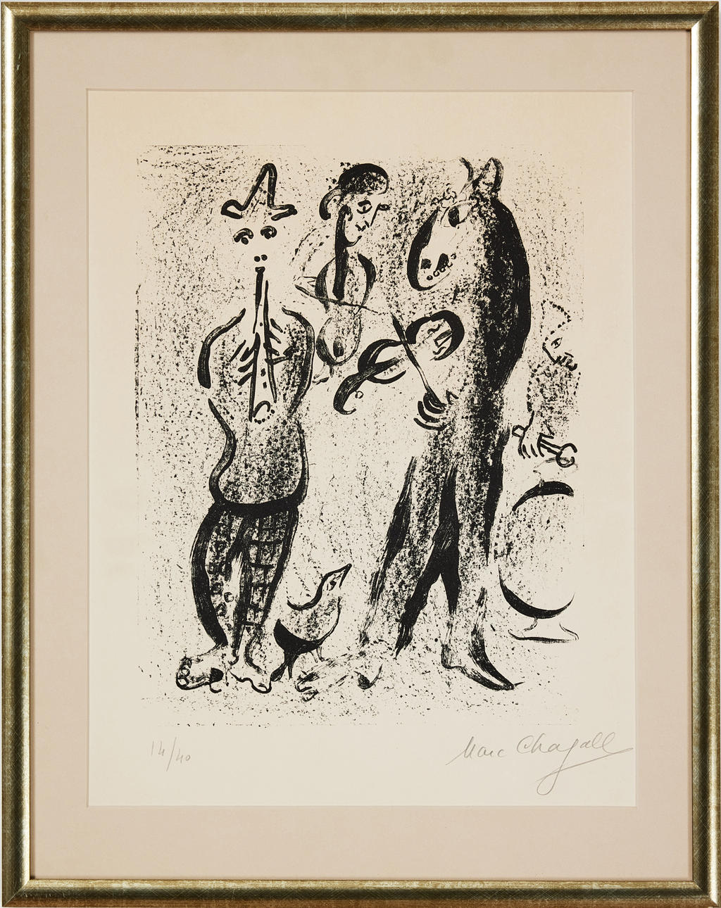 MARC CHAGALL. „Les Saltimbanques“.