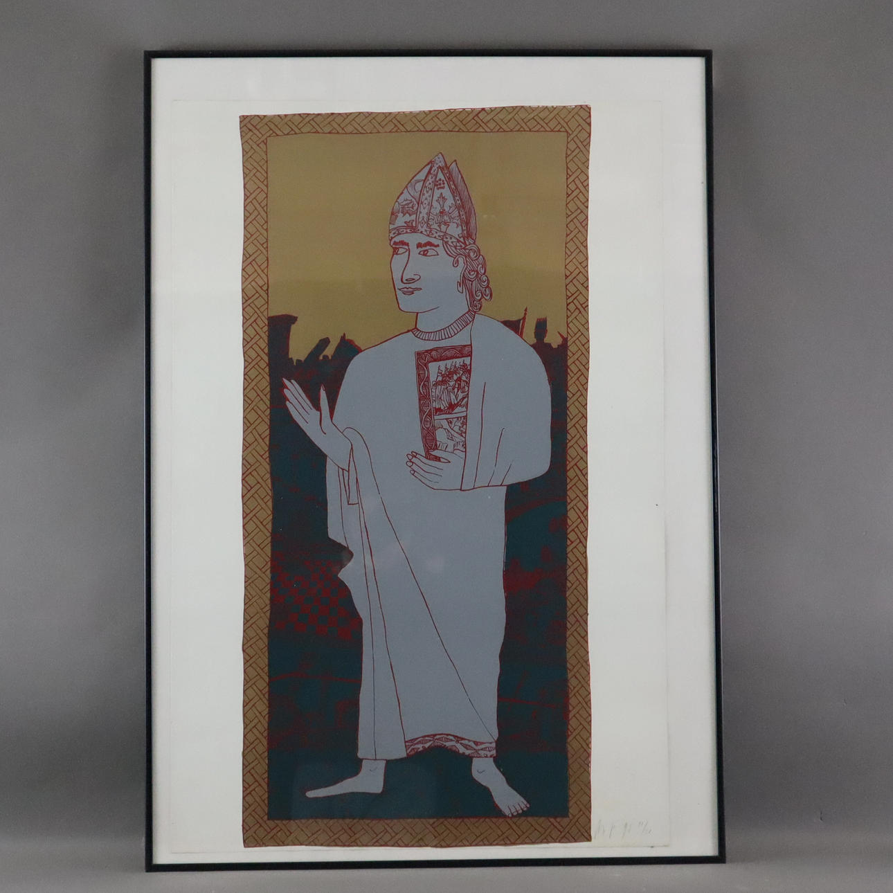 SAINT NICHOLAS - Colour print on paper, 1990.