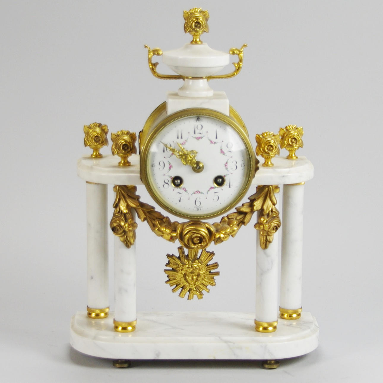 BORDUR, messing/marmor, Frankrig, gustaviansk stil.