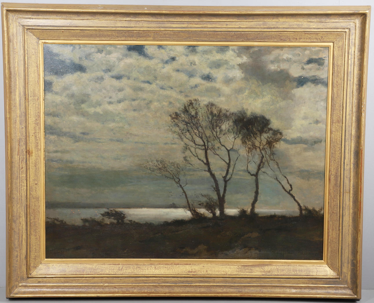 BENJAMIN EASTLAKE LEADER (1877-1916). MOUNT'S BAY, CORNWALL, BY MOONLIGHT.