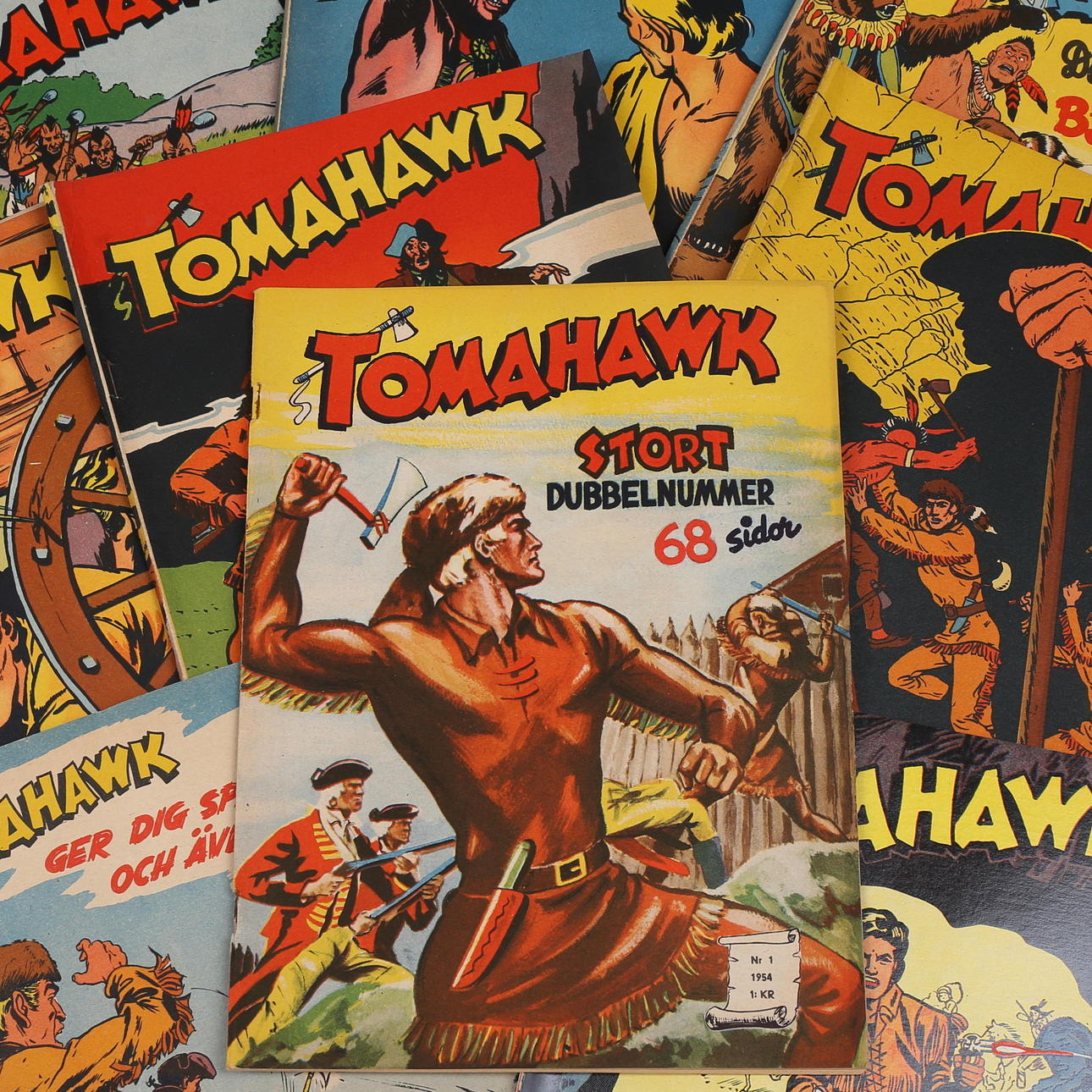 TOMAHAWK, serietidning, årgång 1954.