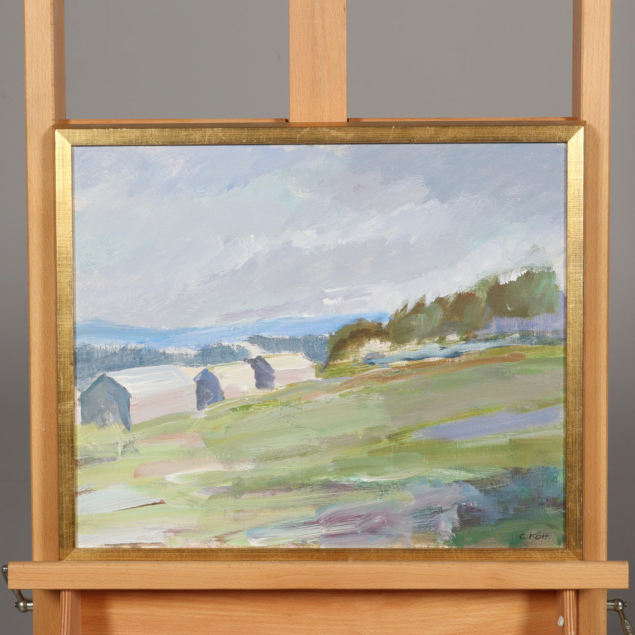 CARL KÖHLER. OIL ON PANEL signed.