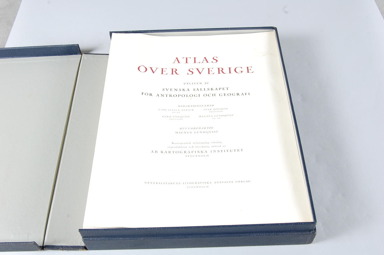 ATLAS ÖVER SVERIGE, 1953.