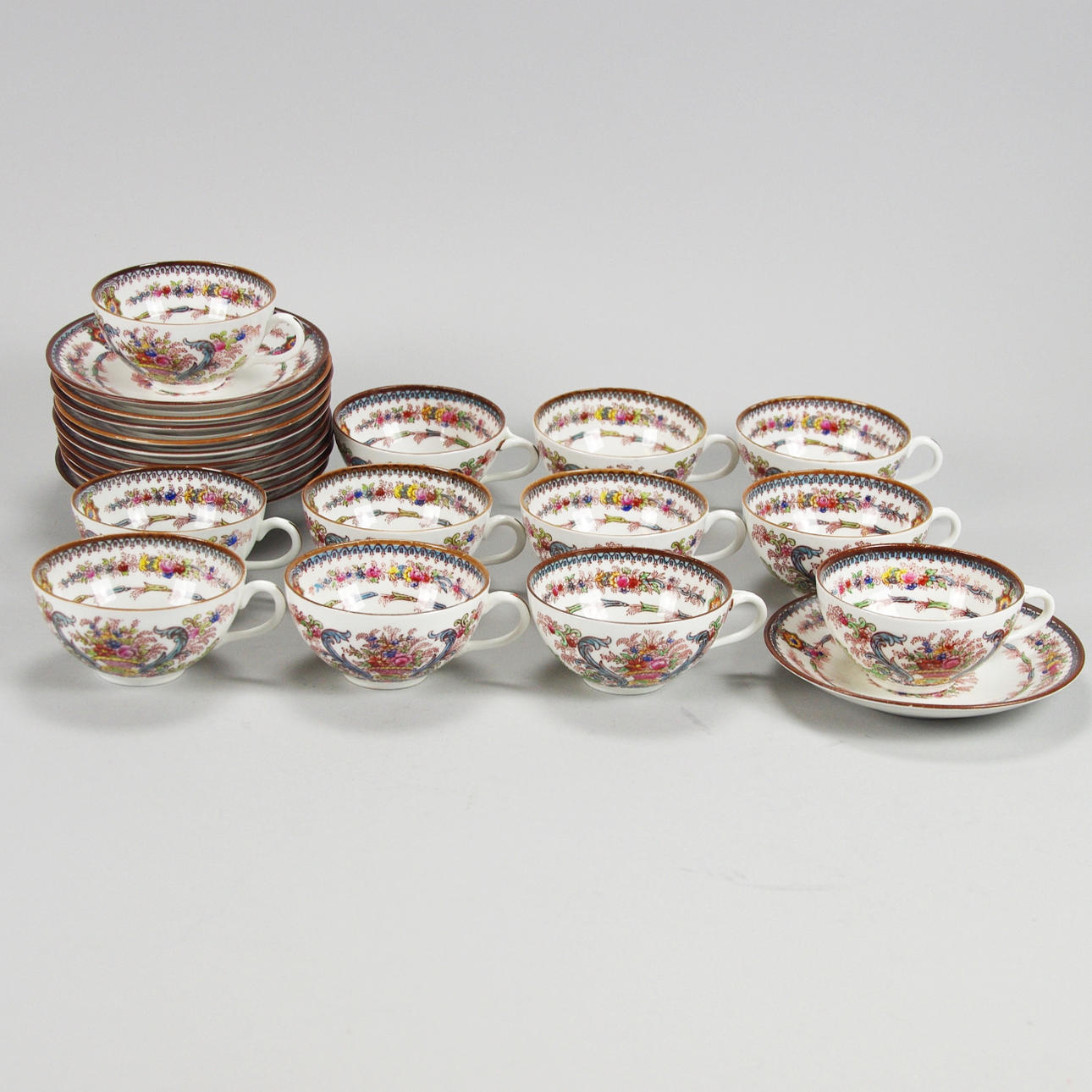 MOCKASERVIS, porslin, Rörstrand, sent 1800-tal.