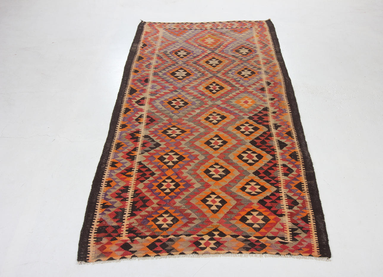 TEPPICH, „Kelim“, 290 x 155 cm.