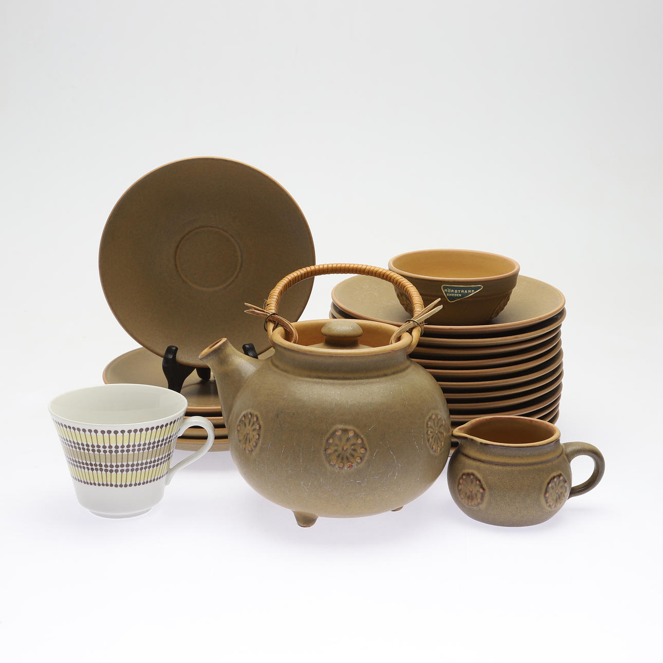 TEA SET, 27 pieces, porcelain/ceramic, “Mandarin”, Rörstrand 