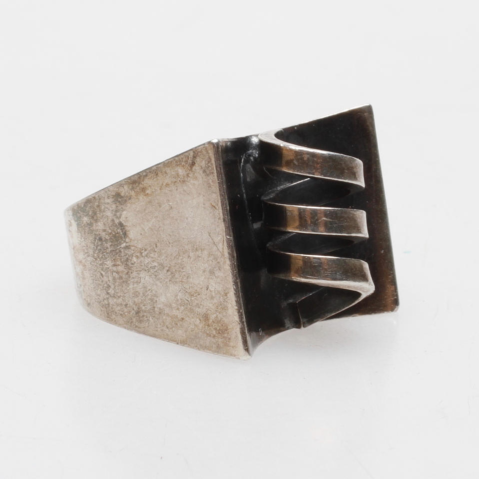 RING, silver, Atelje Waldemar Jonsson, Skara, 1969.