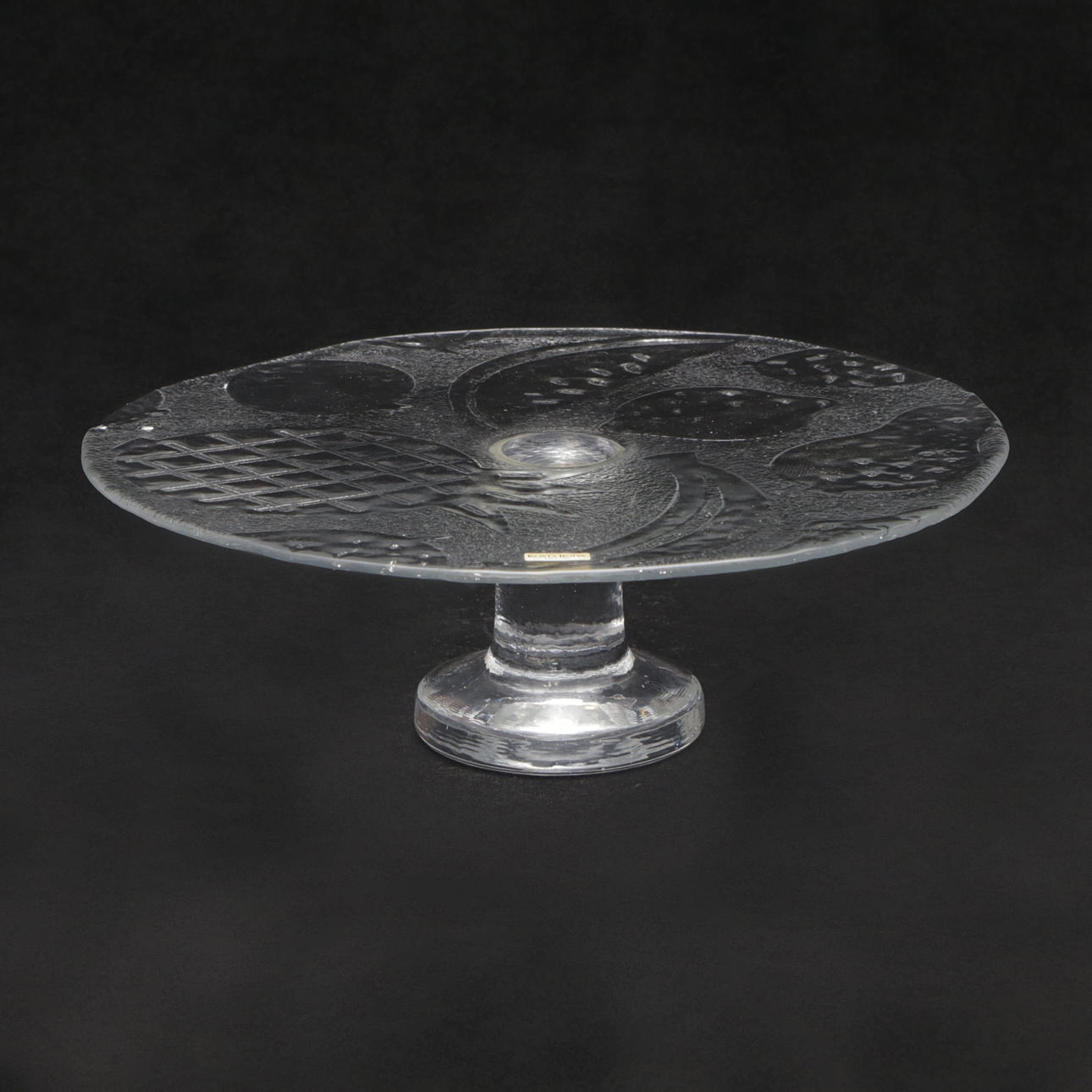 TÅRTFAT, glas, Kosta Boda.