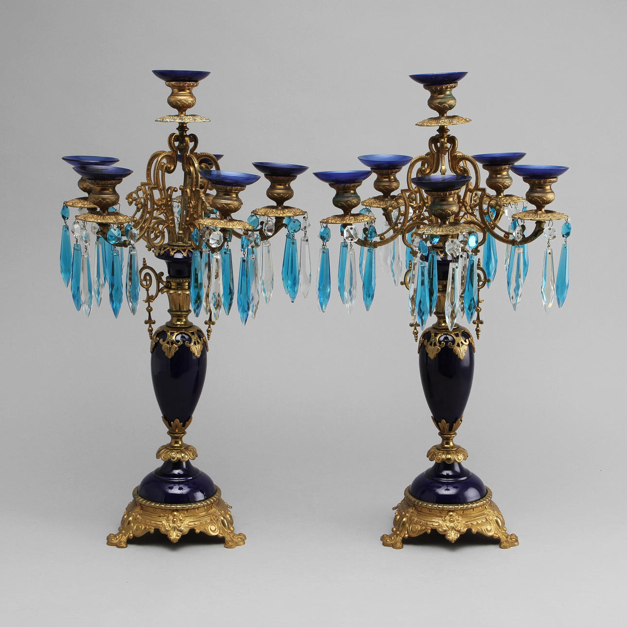 KANDELABRAR, 1 par, 1900-tal.