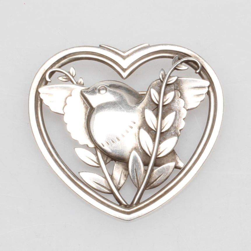 BROSCH, silver, Georg Jensen, modell 239, Danmark.