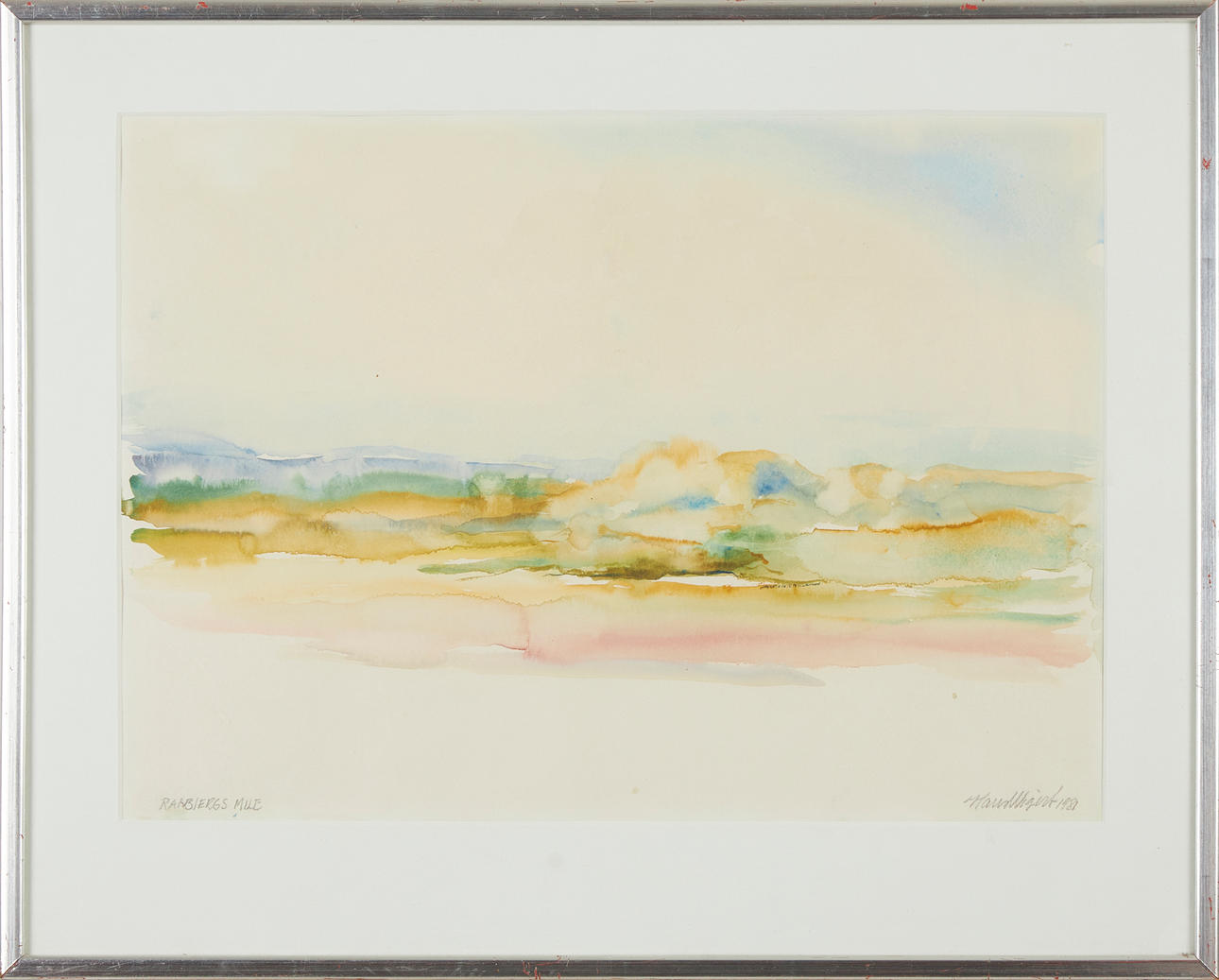 HANS WIGERT. “Raabjerg Mile”, watercolour.