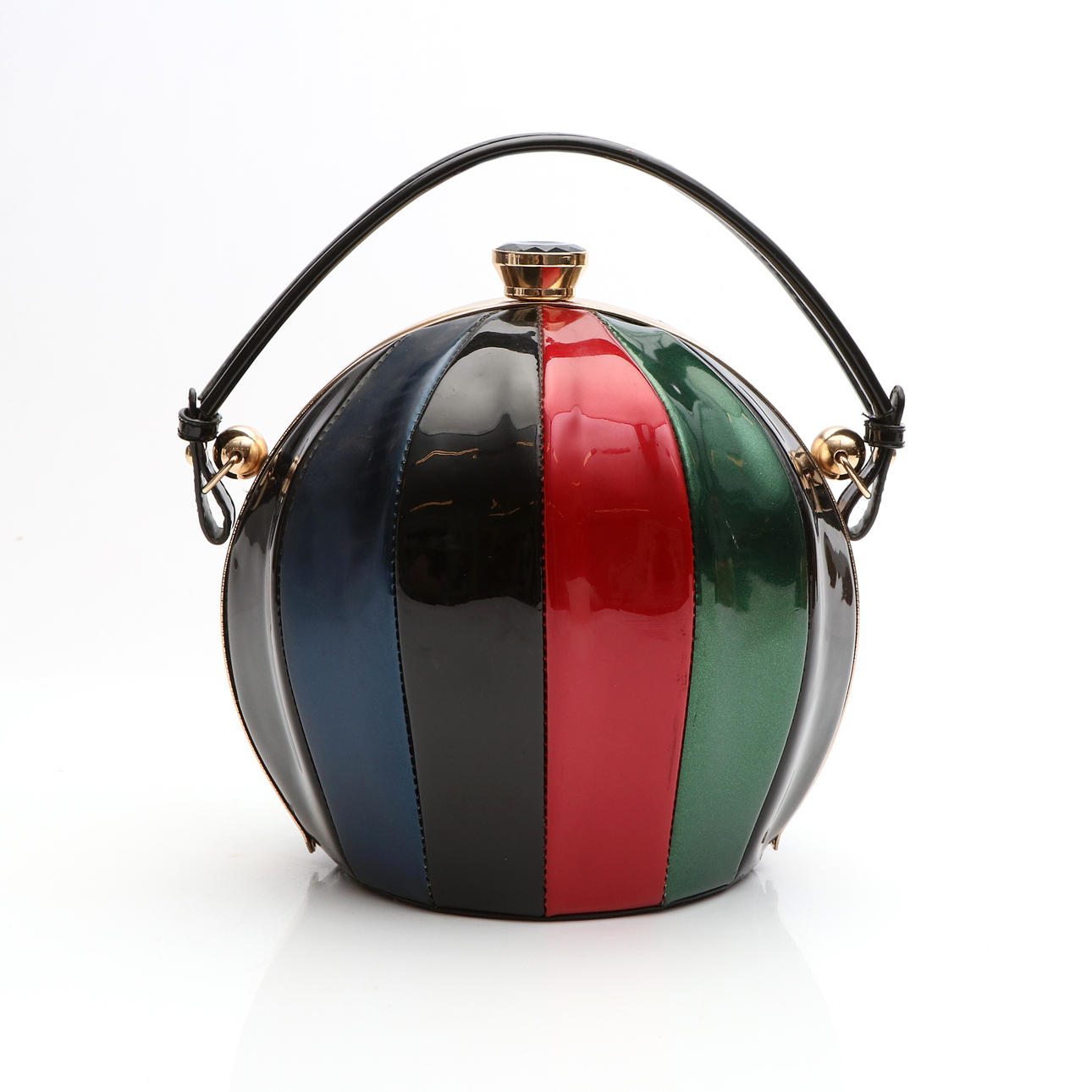 PAULA ROSSI, Bolso de mano, lacado.