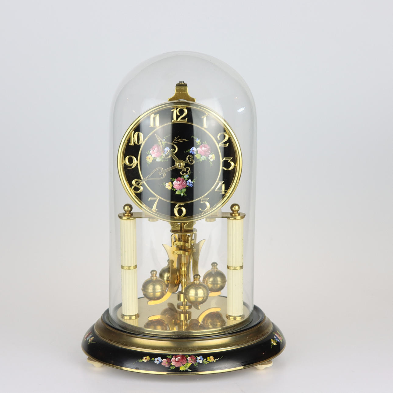 TABLE PENDANT, brass, painted metal, Kern.