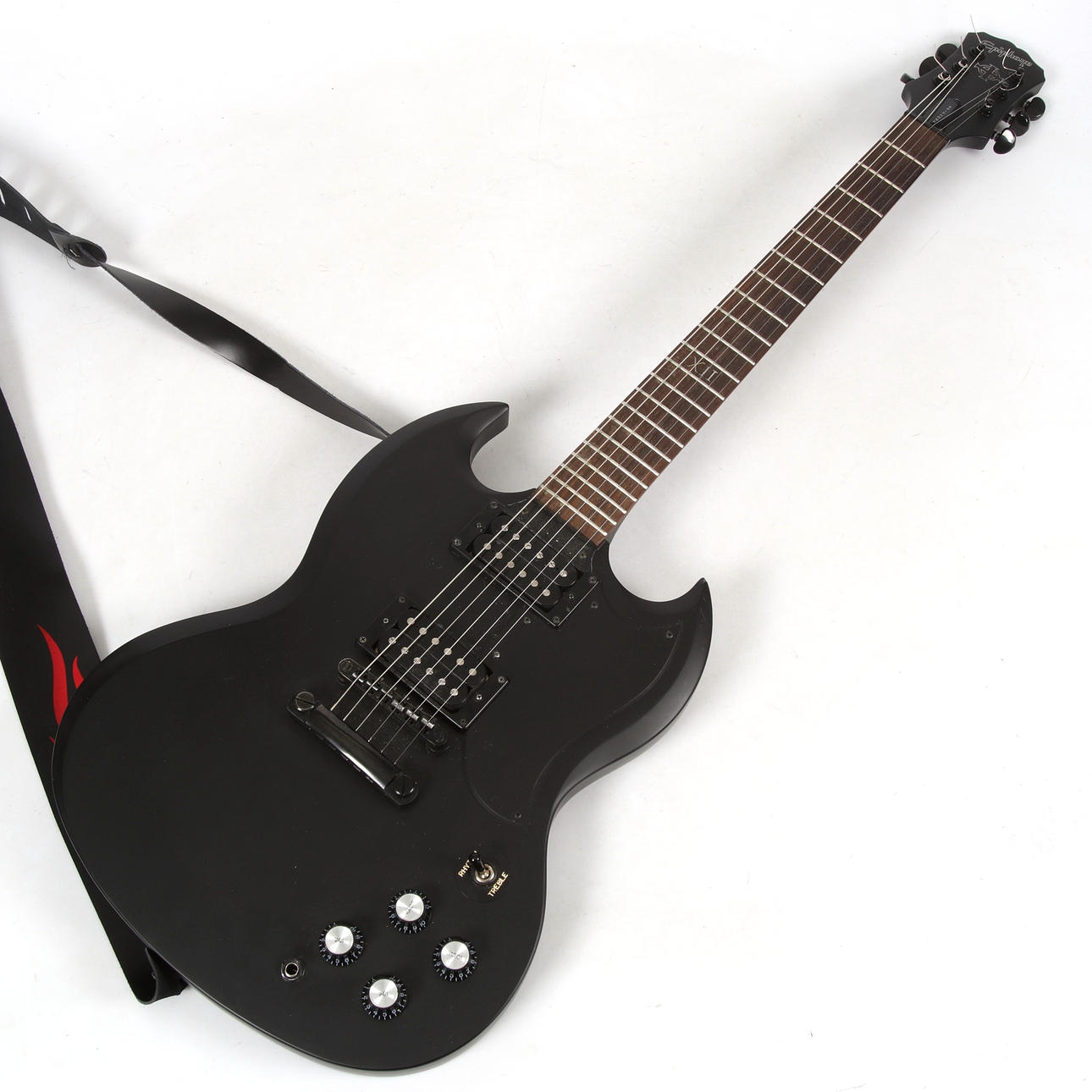 GUITAR, Epiphone SG Goth G-400, China. 2011.