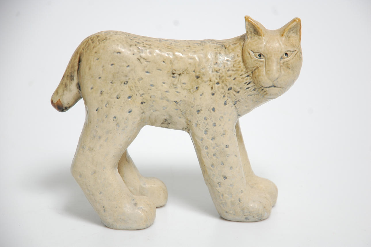 LISA LARSON. figurin, lodjur, keramik.