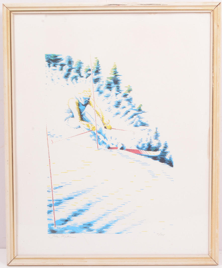 STEVE (STEVEN) TAIPALE. Slalom. Litografi.