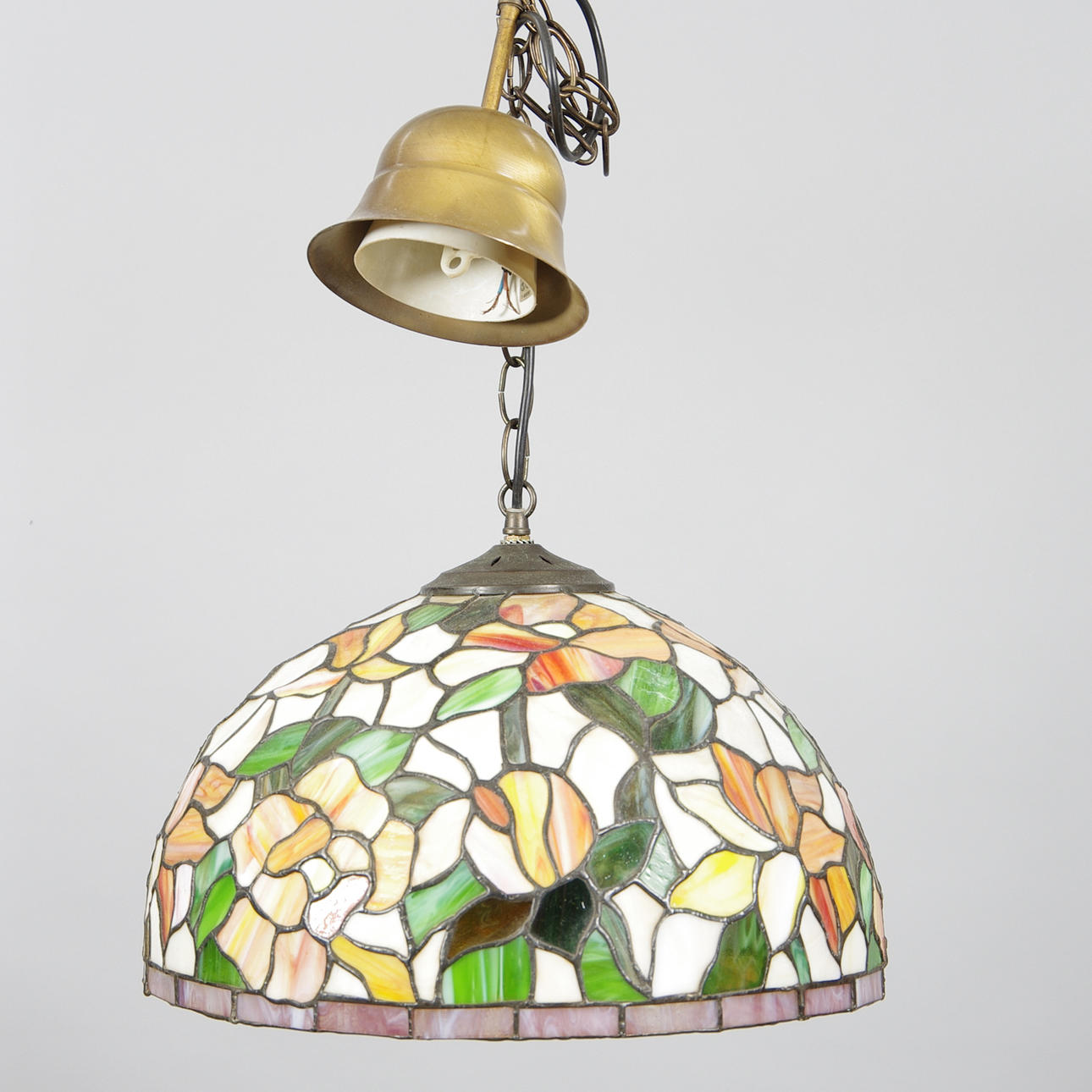 TAKLAMPA, tiffanystil, sent 1900-tal.