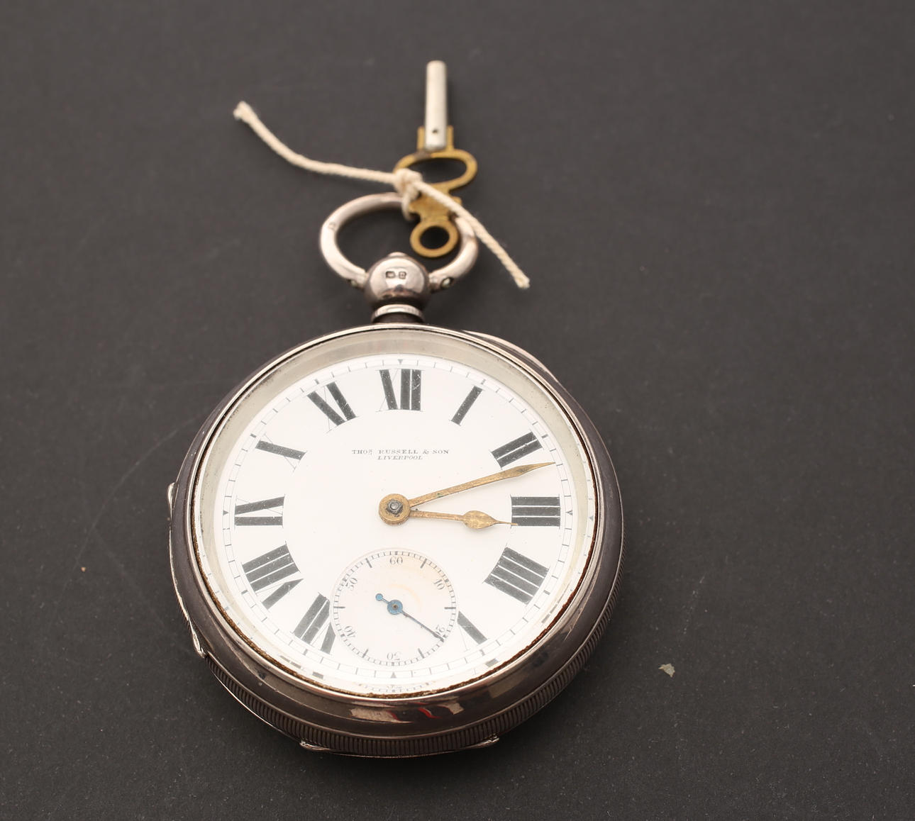 FICKUR, Russel och Son Liverpool, silver, 1800 talet.