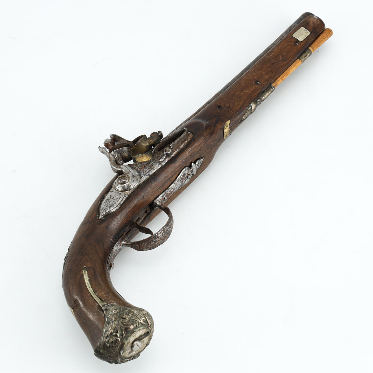18th-century FLINTLOCK PISTOL.