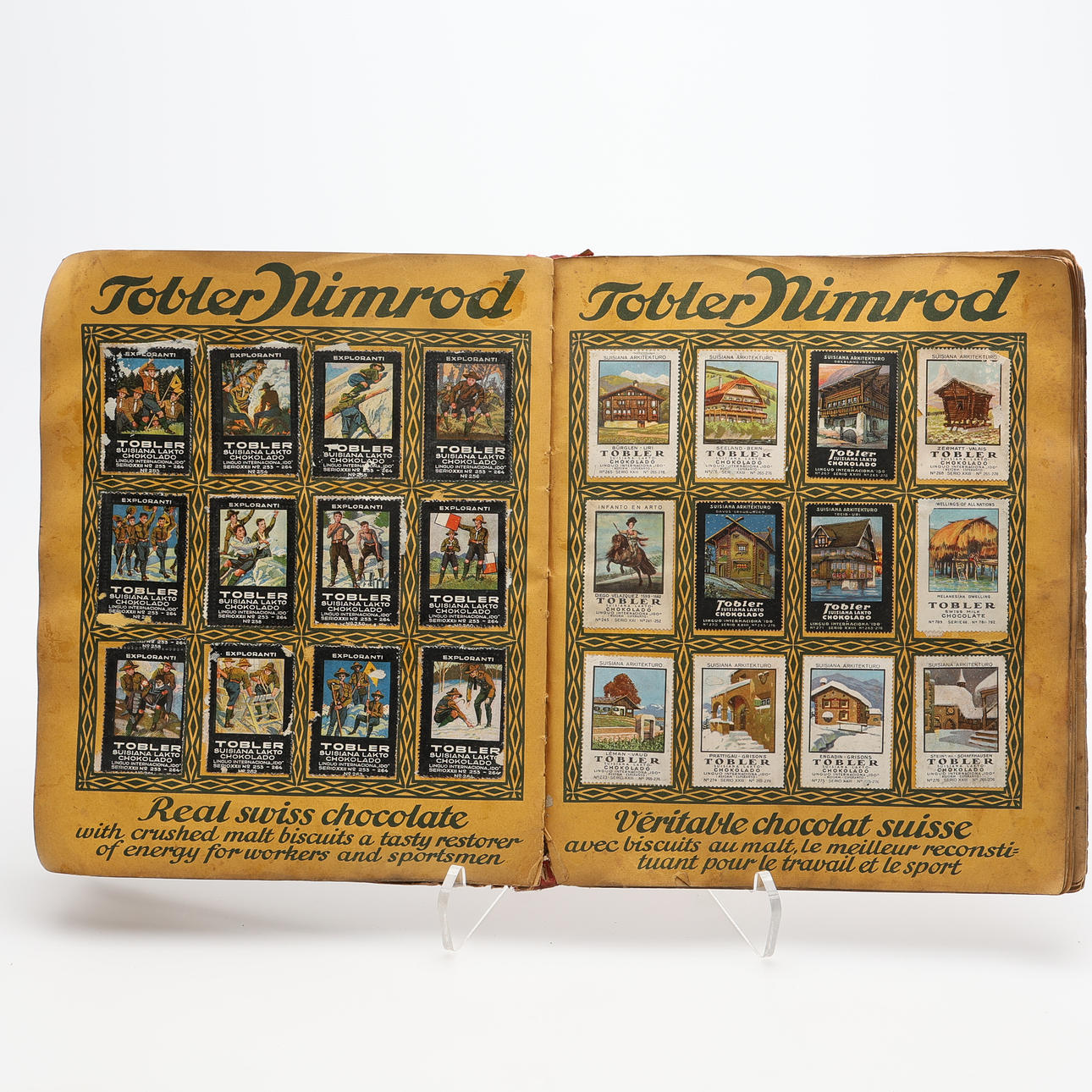 REKLAM-/ SAMLARMÄRKEN, TOBLERONE CHOKLAD.