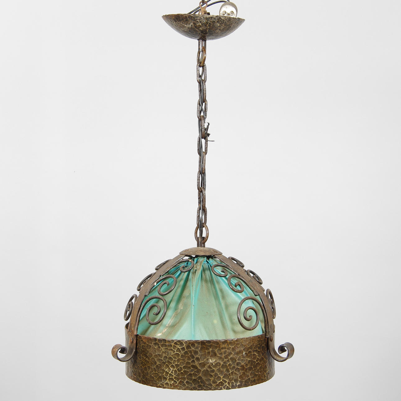 TAKLAMPA, smide, tidigt 1900-tal.