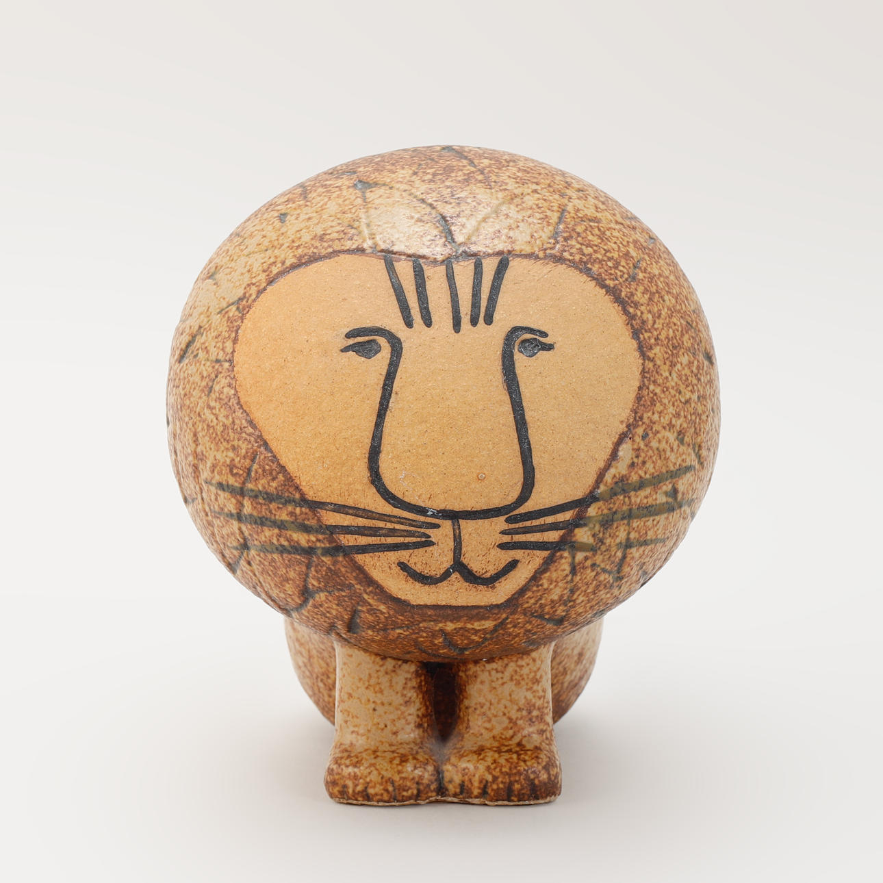 LISA LARSON. Figur, løve, stentøj, Gustavsberg.