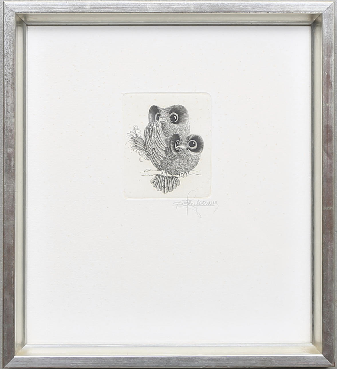 ALAIN JEANNE. Etching, signed.